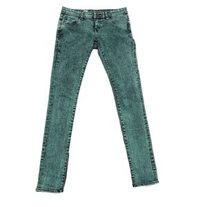 Volcom Sound Check super skinny jeans mint green Sz 3